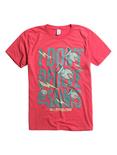 All Time Low I Don't Believe In Saints T-Shirt, RED, hi-res
