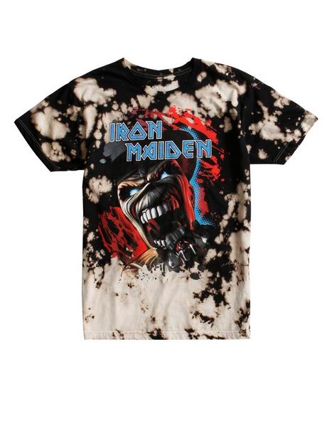 Iron Maiden Eddie Bleach Wash T-Shirt | Hot Topic