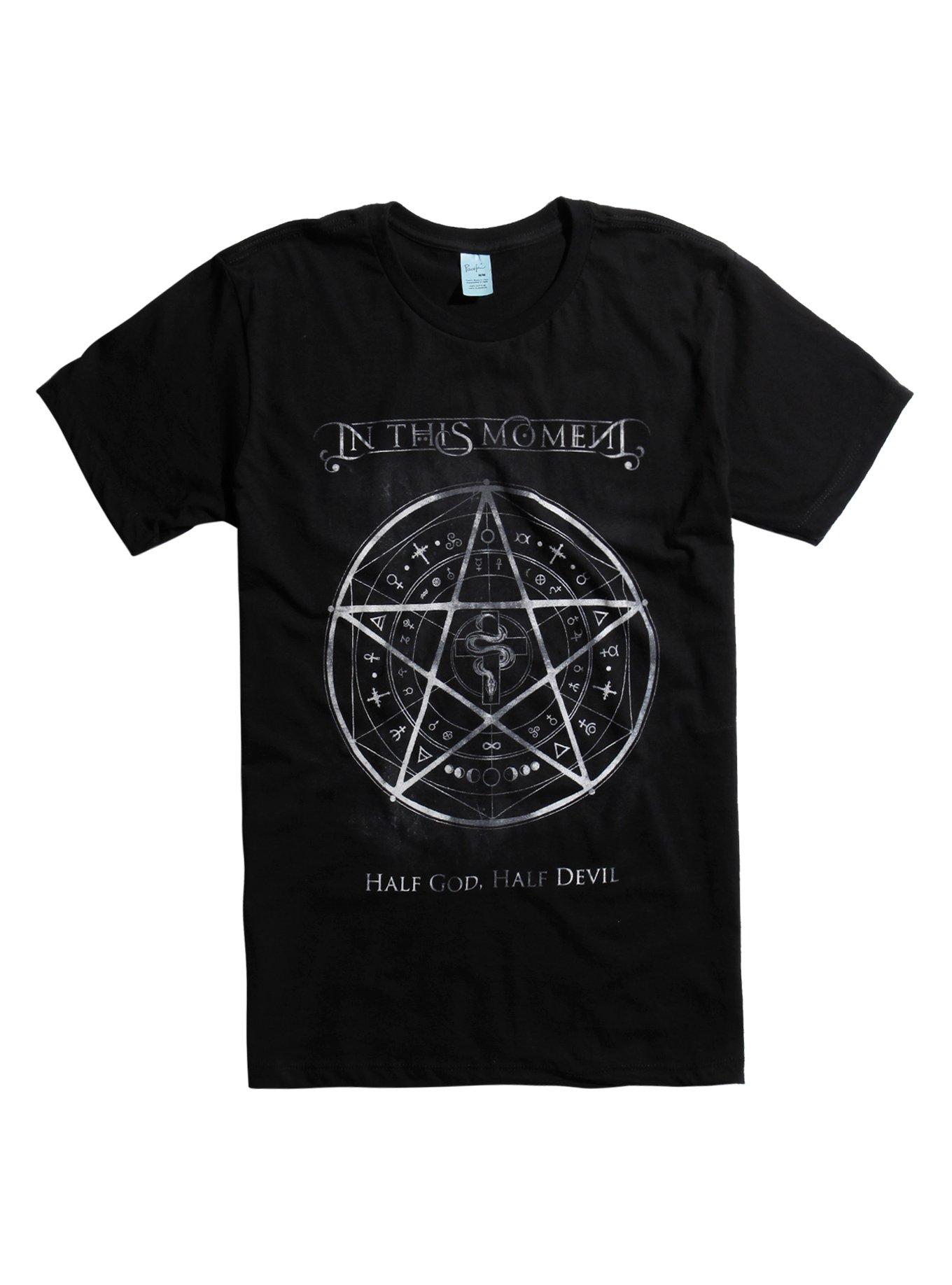 In this moment half sales god half devil shirt