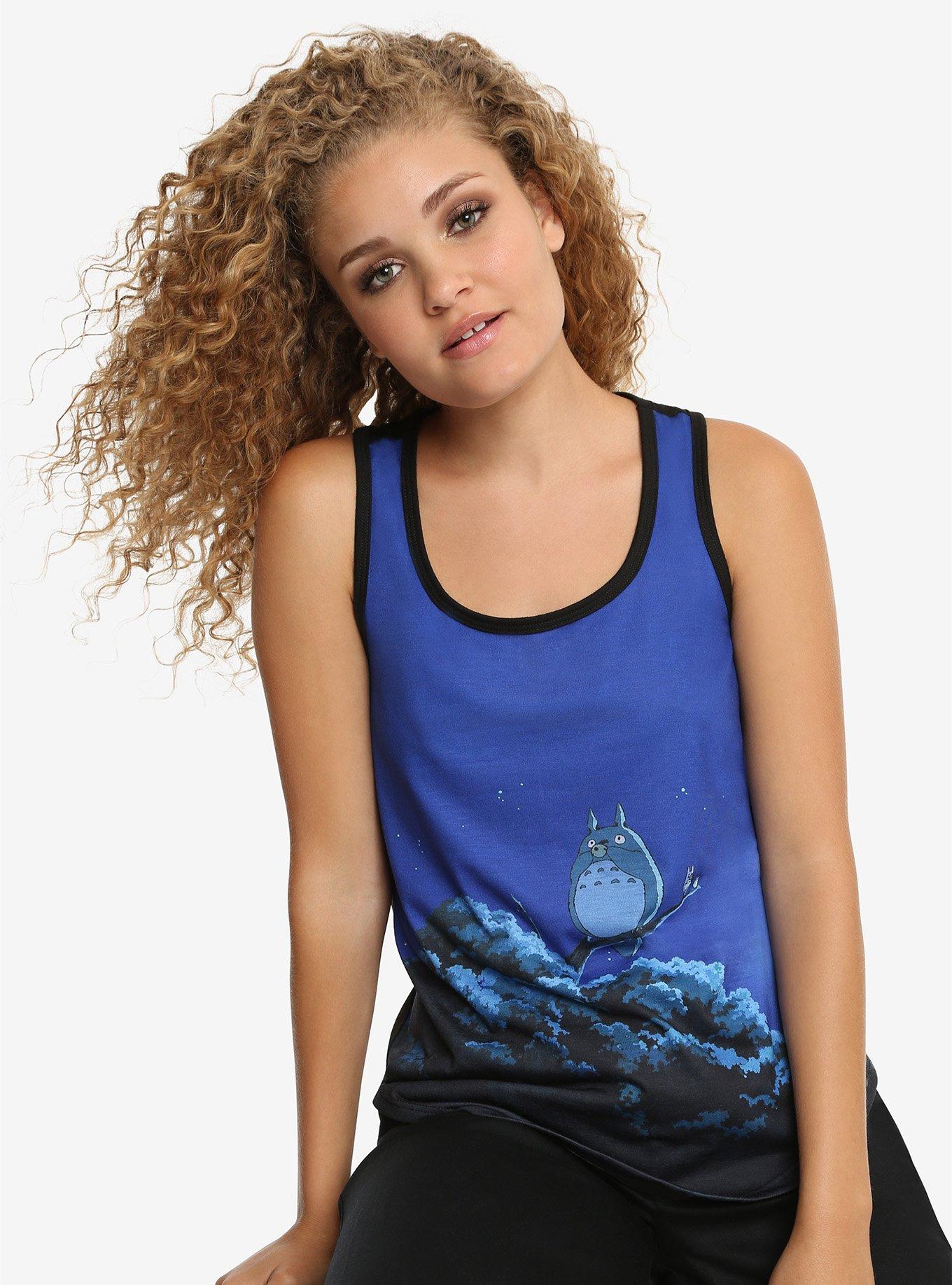 My Neighbor Totoro Moonlight Tank Top, BLUE, hi-res