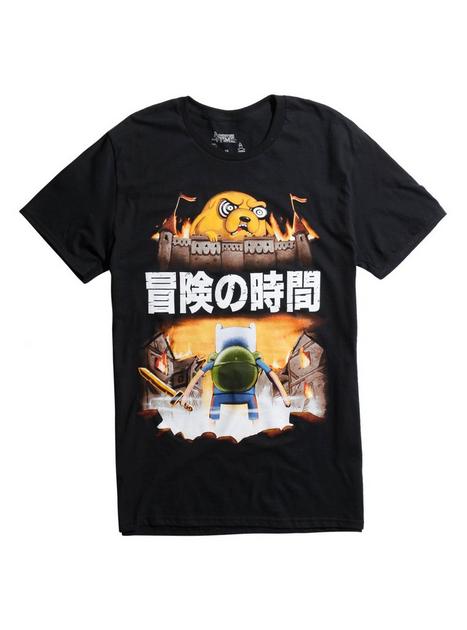 Adventure Time Burning City Jake Attack T Shirt Hot Topic