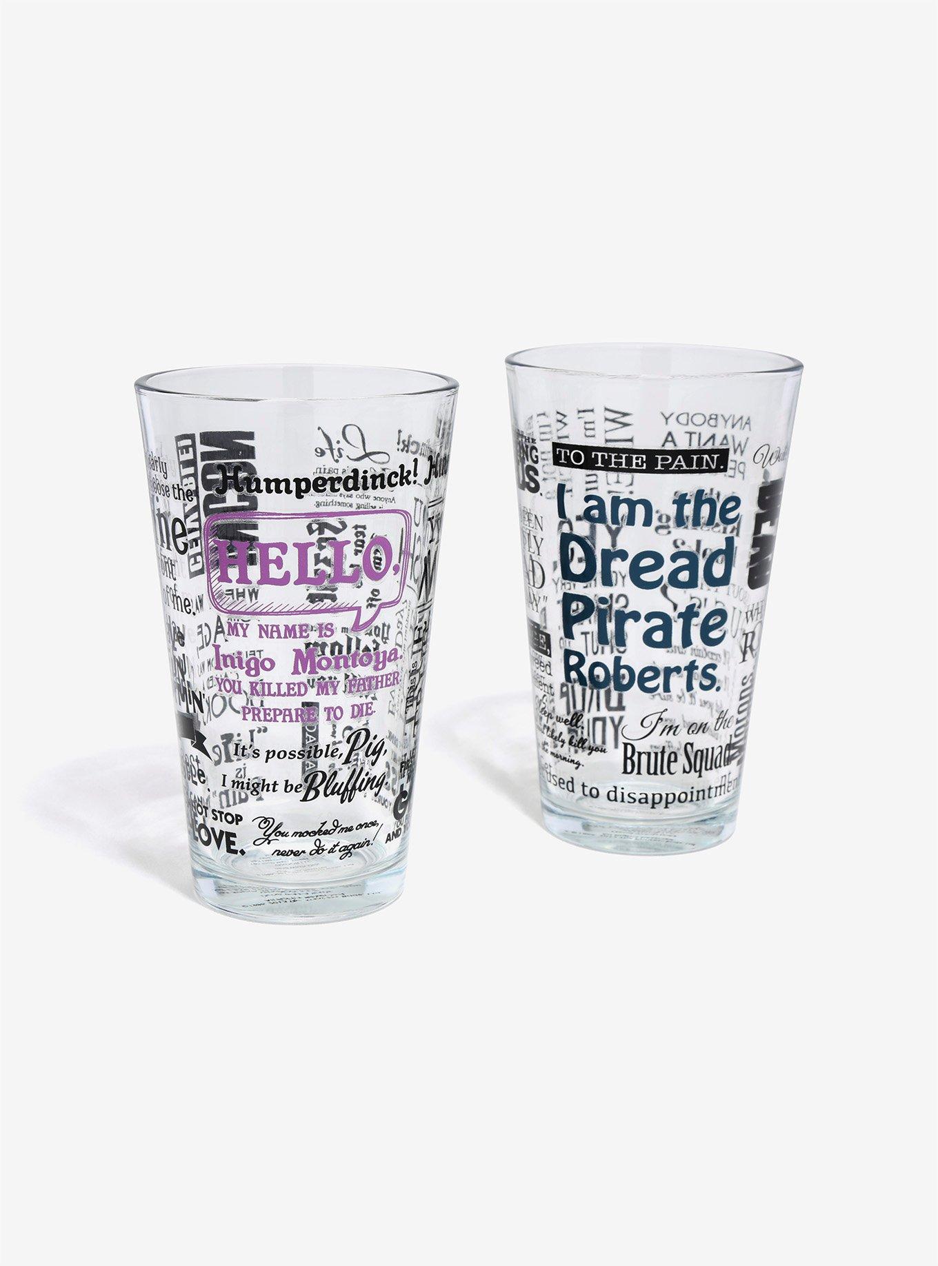 The Princess Bride Quotes Pint Glass Set, , hi-res