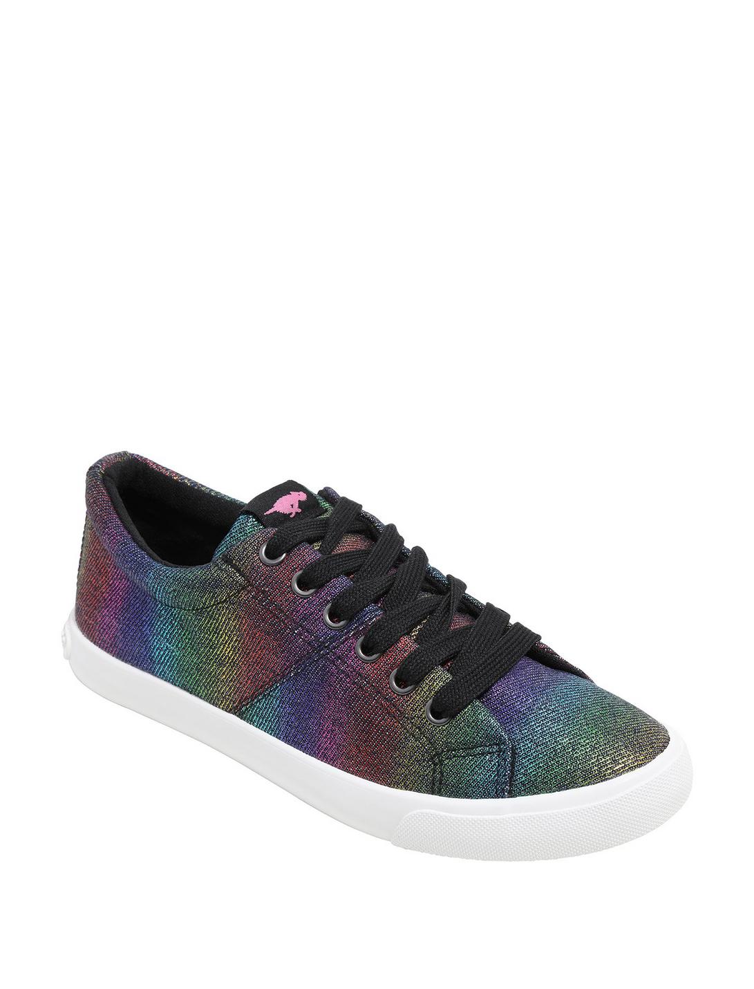 Rainbow Lace-Up Sneakers, MULTI, hi-res
