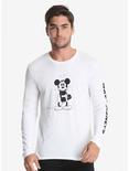 Disney Mickey Mouse Sad Mickey Long Sleeve T-Shirt, WHITE, hi-res