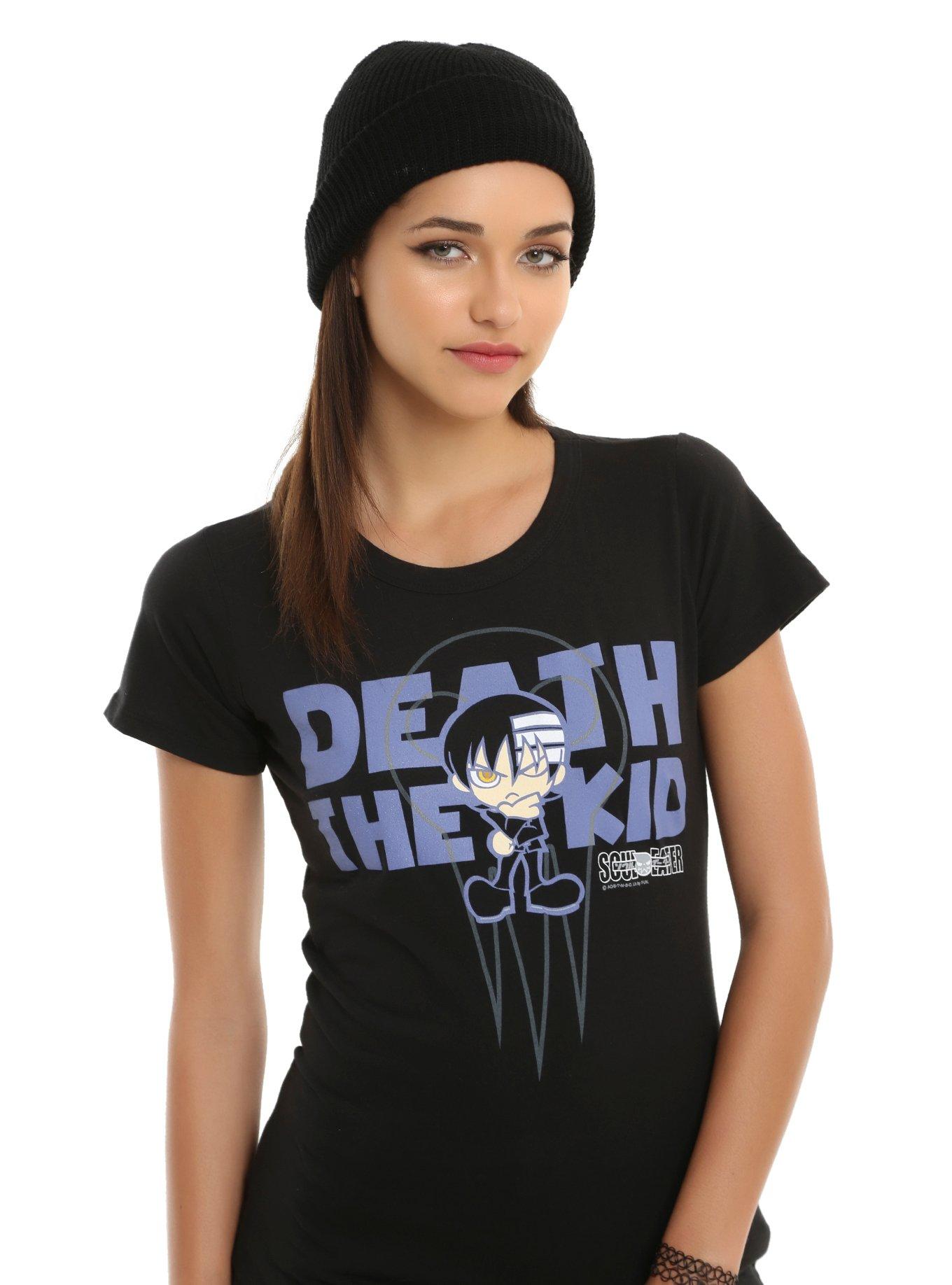 Soul Eater Death The Kid Girls T-Shirt, BLACK, hi-res
