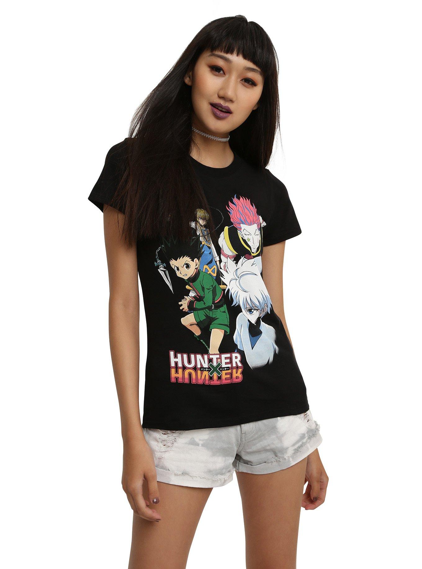 Hunter X Hunter Group Girls T-Shirt, BLACK, hi-res