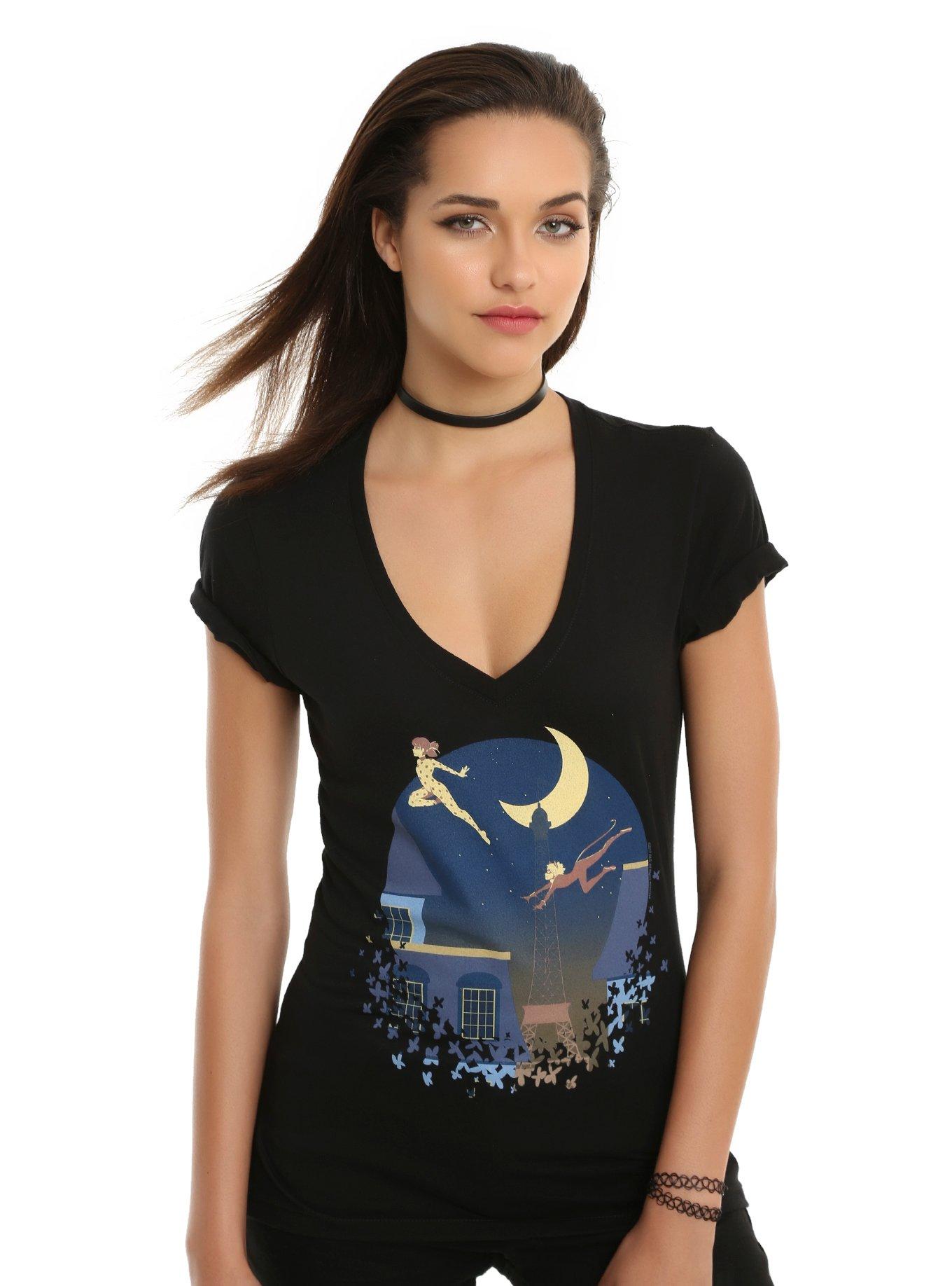 Miraculous: Tales of Ladybug & Cat Noir Paris Moonlight Girls T-shirt, BLACK, hi-res