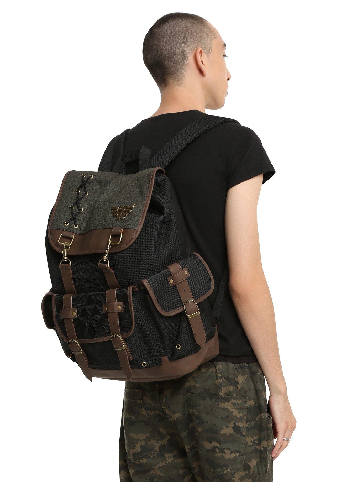 The Legend Of Zelda Triforce Buckle Drawstring Backpack, , hi-res