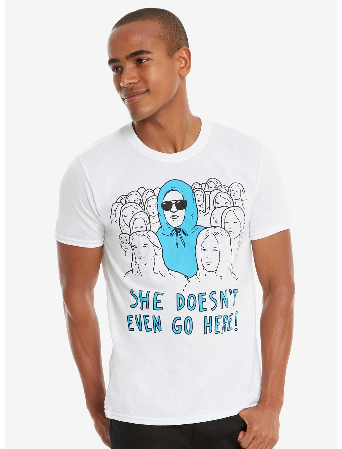 Mean Girls She Doesn't Go Here T-Shirt, WHITE, hi-res
