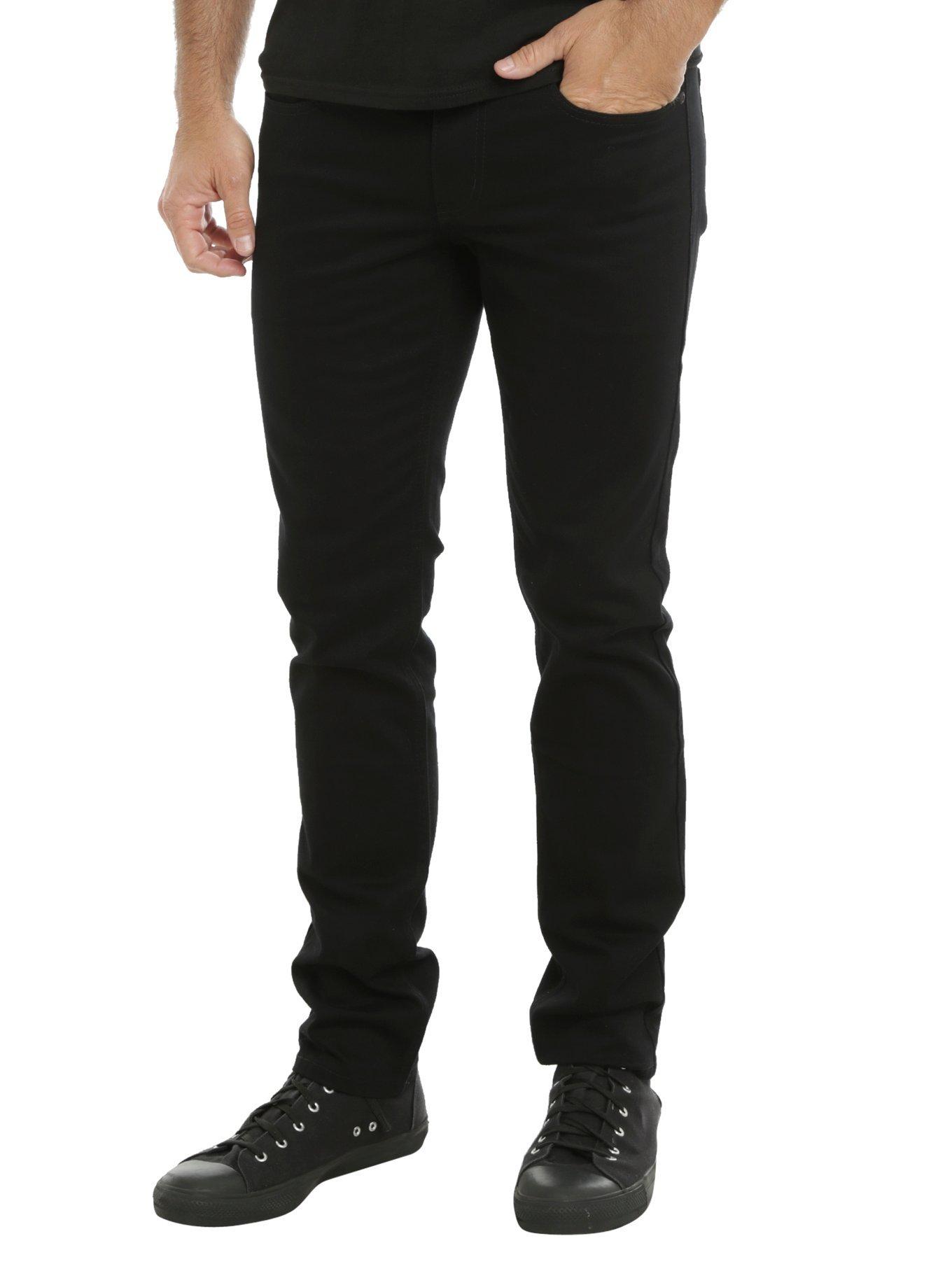 XXX RUDE 36 Inch Inseam Black Skinny Jeans, BLACK, hi-res