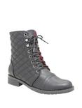 Once Upon A Time Emma Quilted Combat Boots, BLACK, hi-res