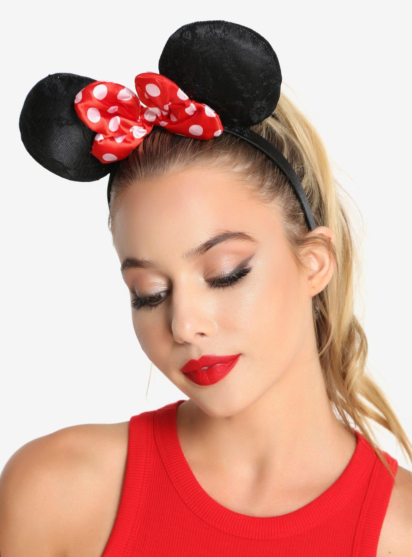 Disney Minnie Mouse Lace Ears, , hi-res