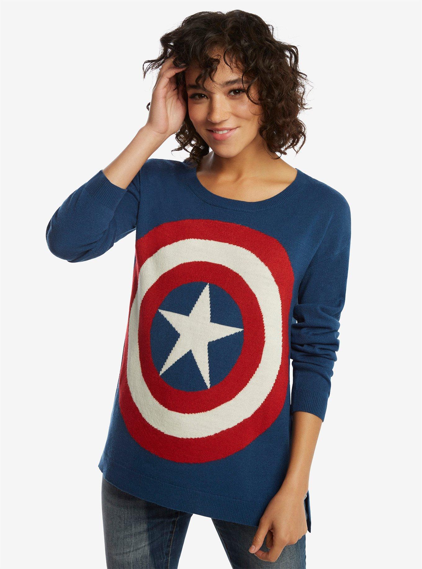 Captain america sweatshirt women's on sale