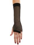 Fishnet Fingerless Elbow-Length Gloves, , hi-res