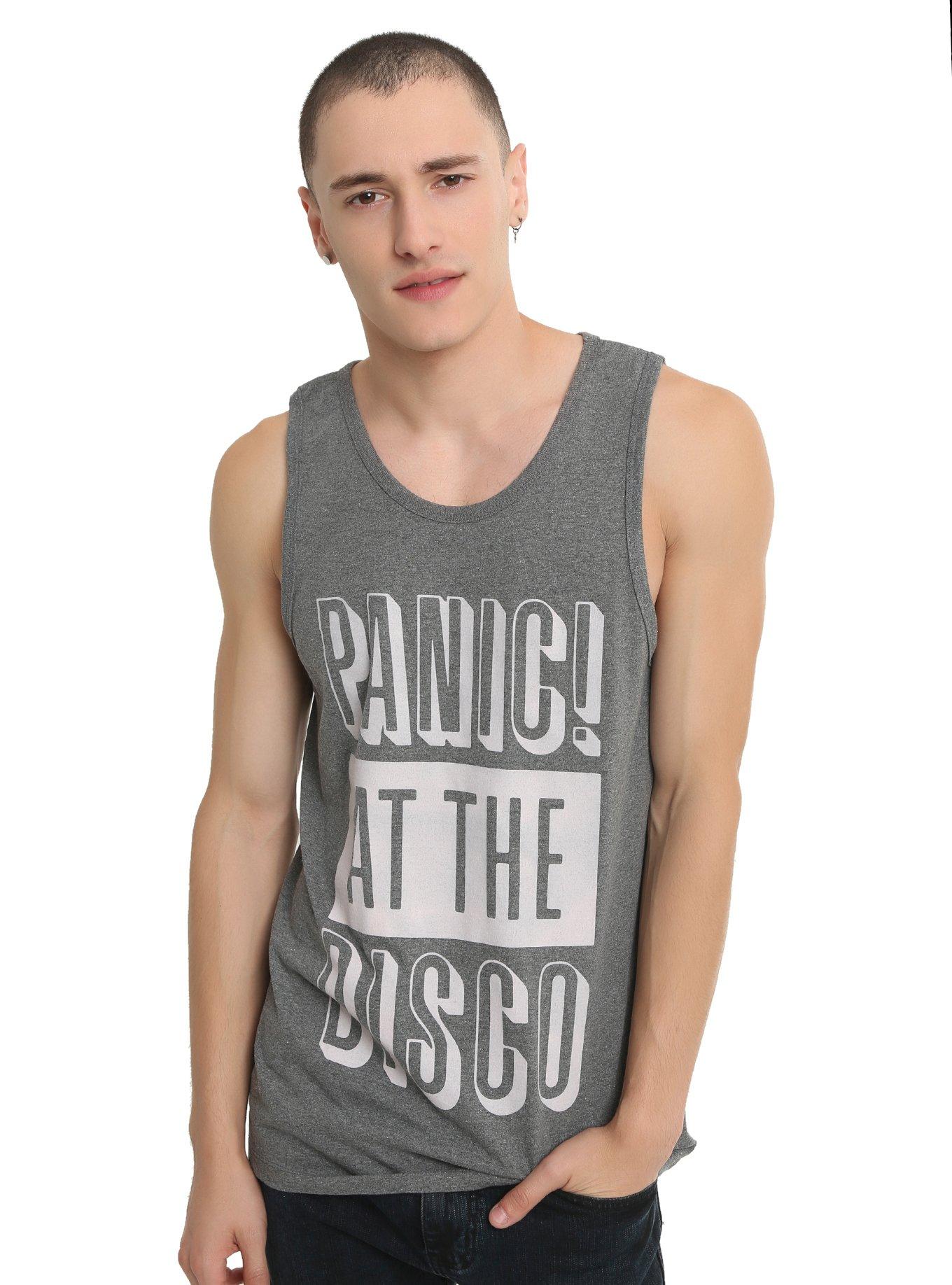 Panic! At The Disco Block Tank Top, GREY, hi-res