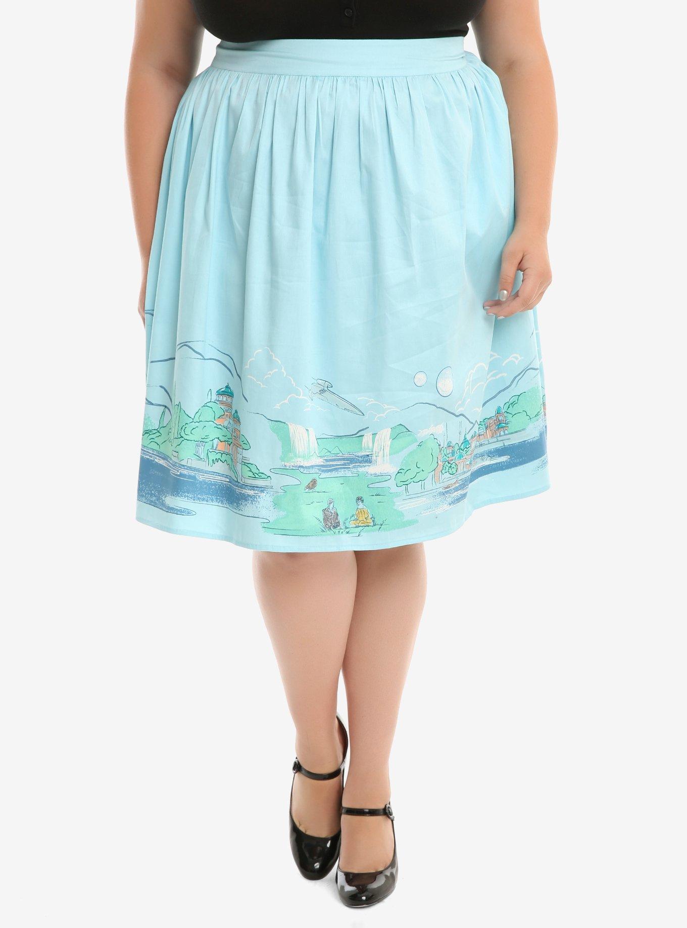 Star Wars Naboo Landscape Woven Circle Skirt Plus Size Her Universe