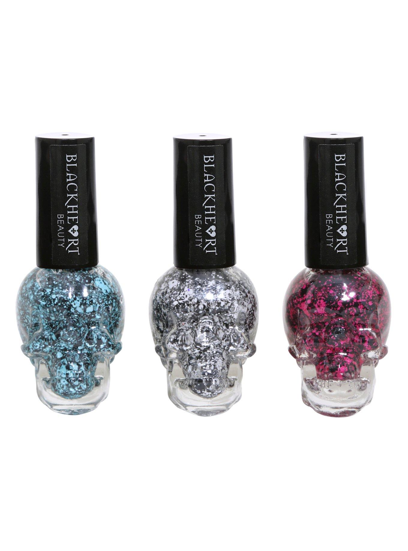 Blackheart Beauty Splatter Nail Polish Set, , hi-res