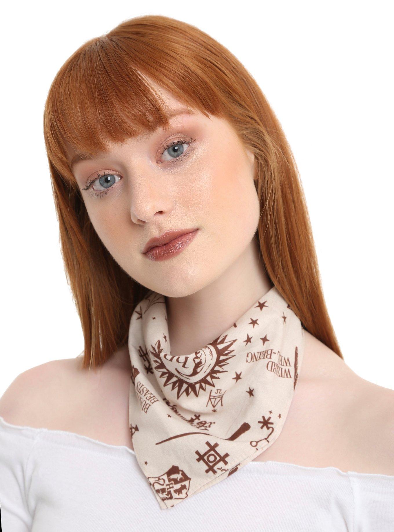 Harry Potter Symbols Print Neck Scarf, , hi-res