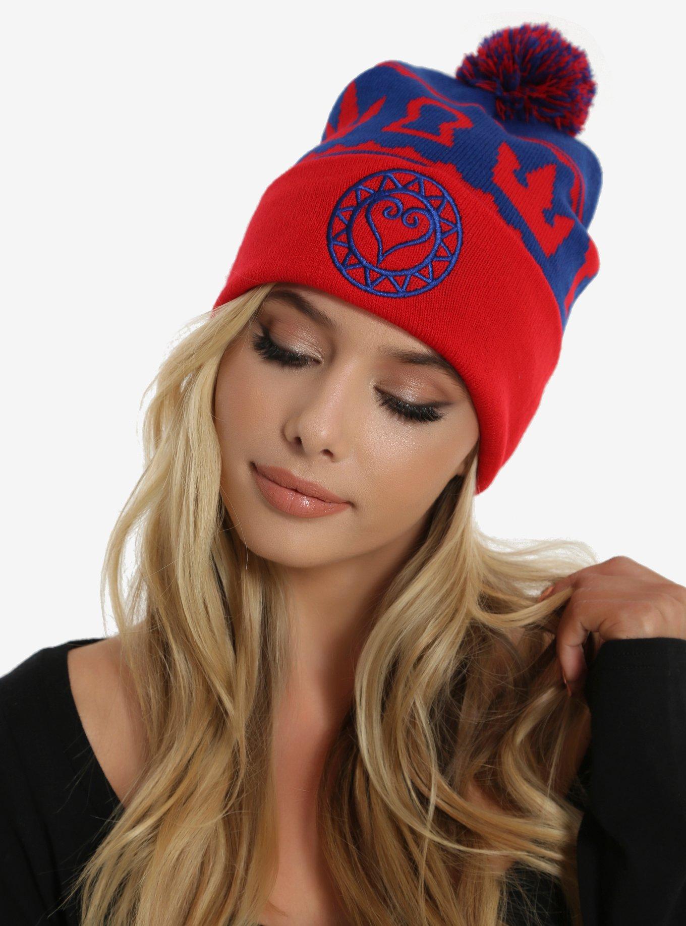 Disney Kingdom Hearts Fair Isle Pom Beanie - BoxLunch Exclusive, , hi-res