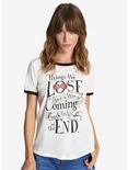 Harry Potter Things We Lose Ringer Womens Tee, WHITE, hi-res