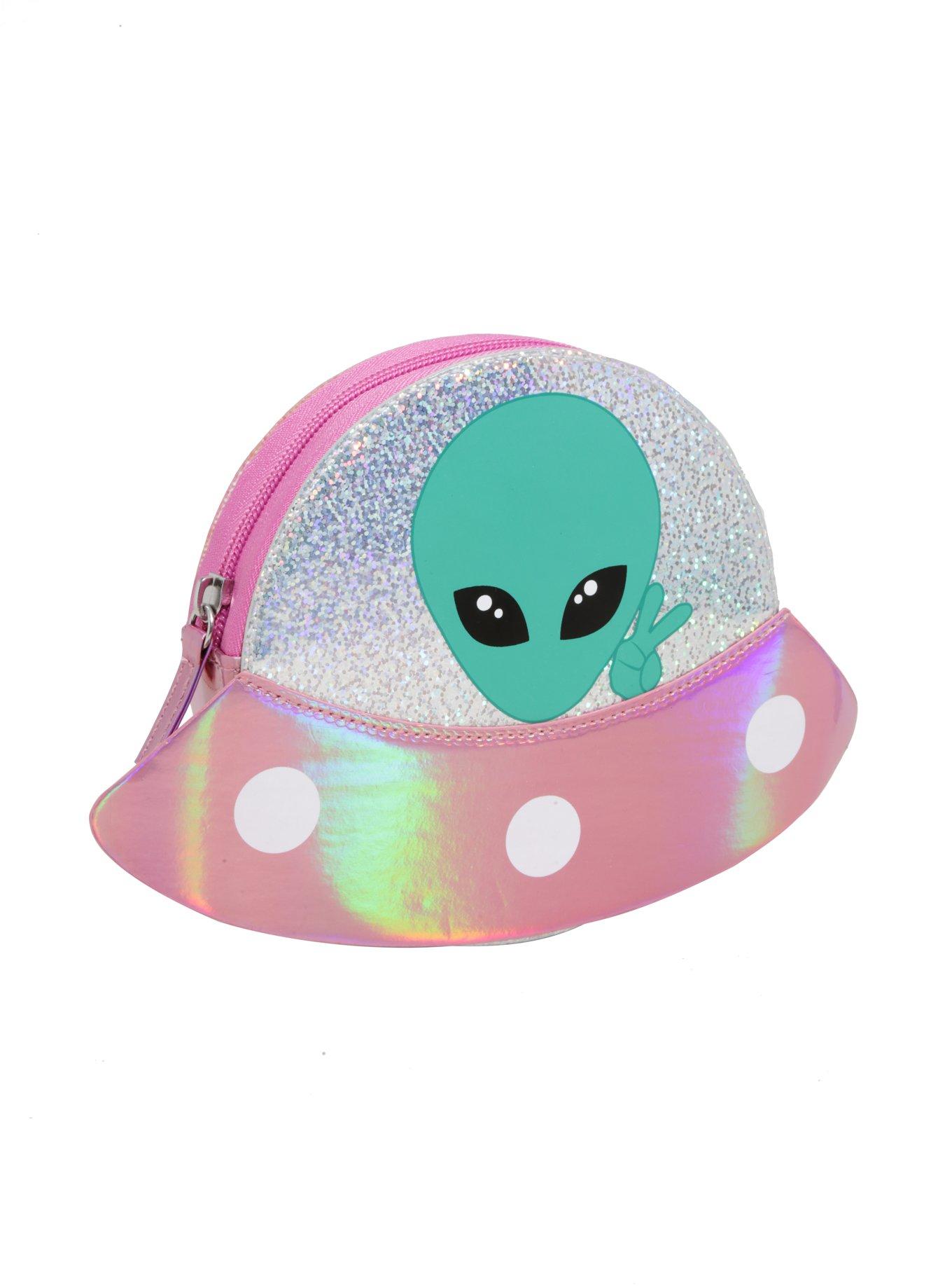 Alien Flying Saucer Makeup Bag, , hi-res