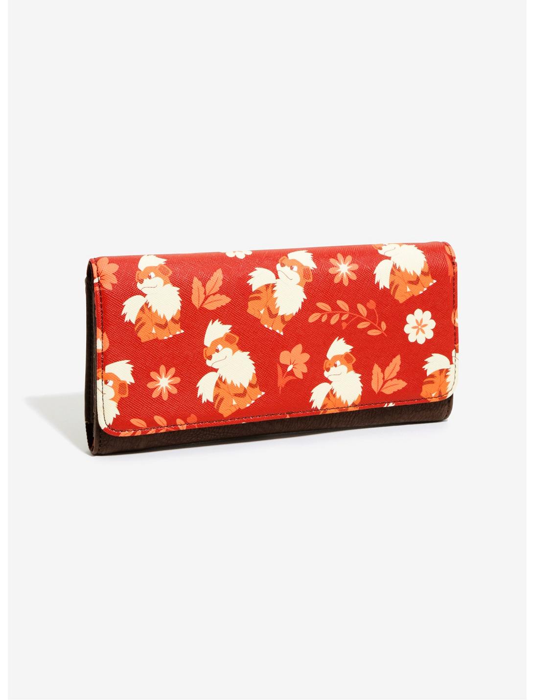 Loungefly Pokémon Growlithe Floral Wallet - BoxLunch Exclusive, , hi-res