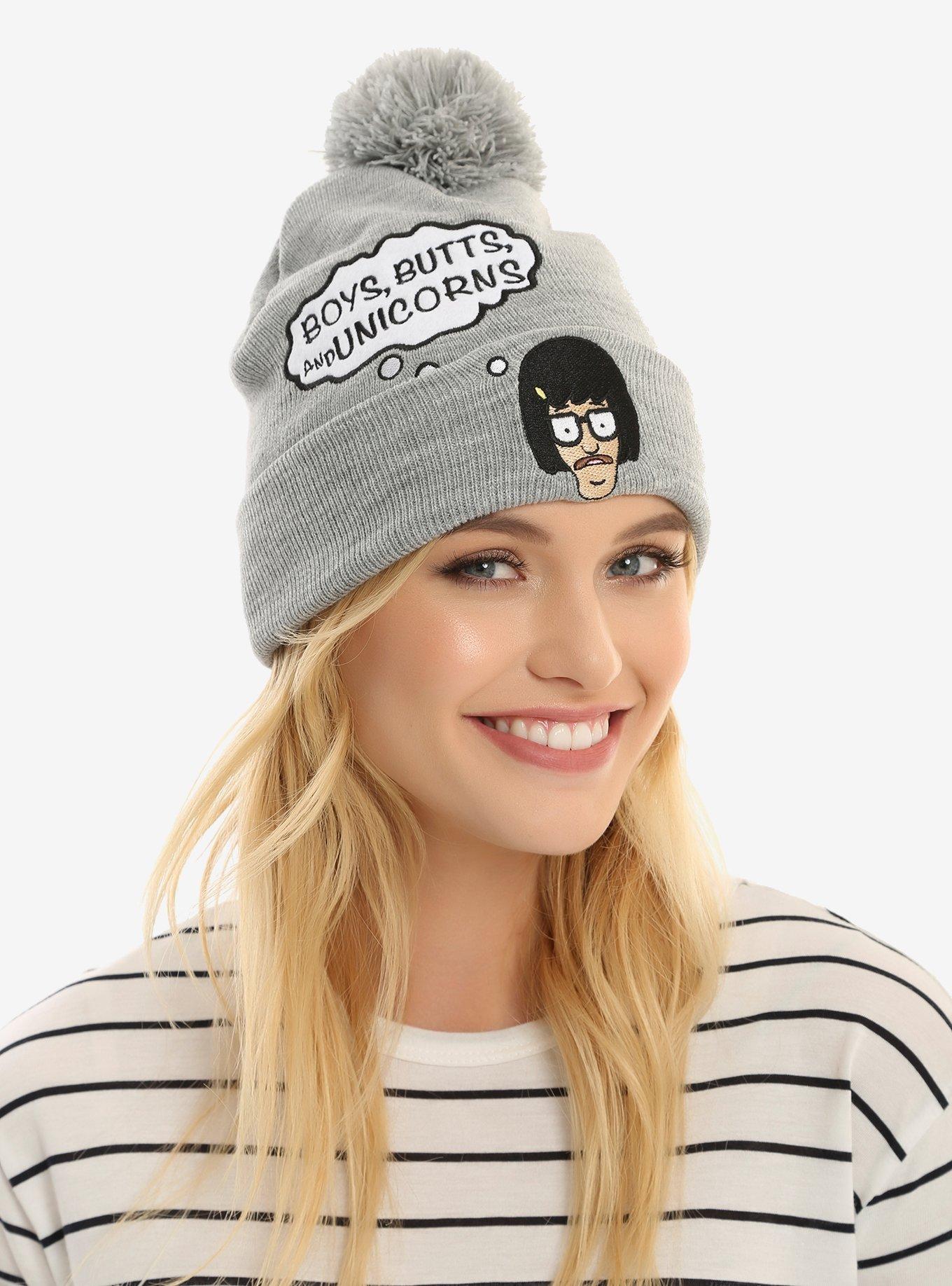 Bob's Burgers Tina Thought Bubble Pom Beanie - BoxLunch Exclusive, , hi-res