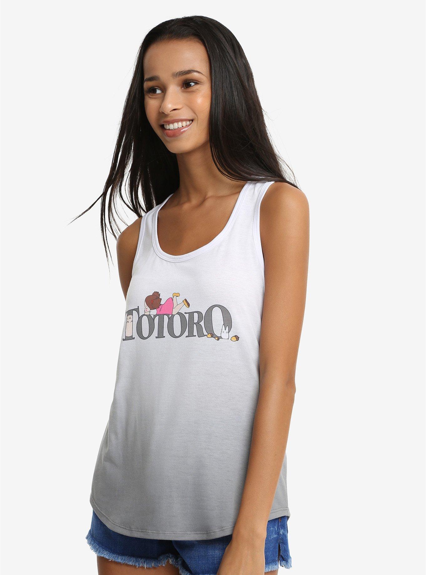 Studio Ghibli My Neighbor Totoro Ombré Tank Top, BLACK, hi-res