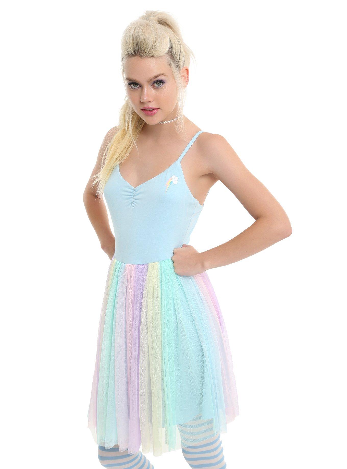 My Little Pony Rainbow Dash Tulle Dress, MULTI, hi-res