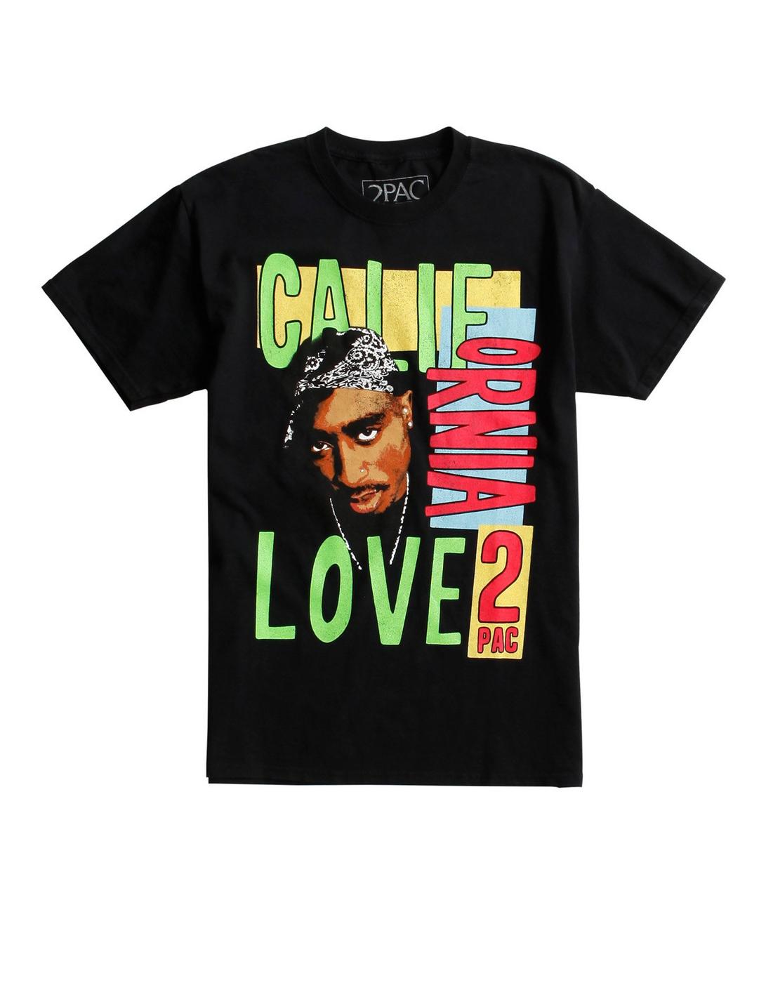 Tupac California Love T-Shirt, BLACK, hi-res