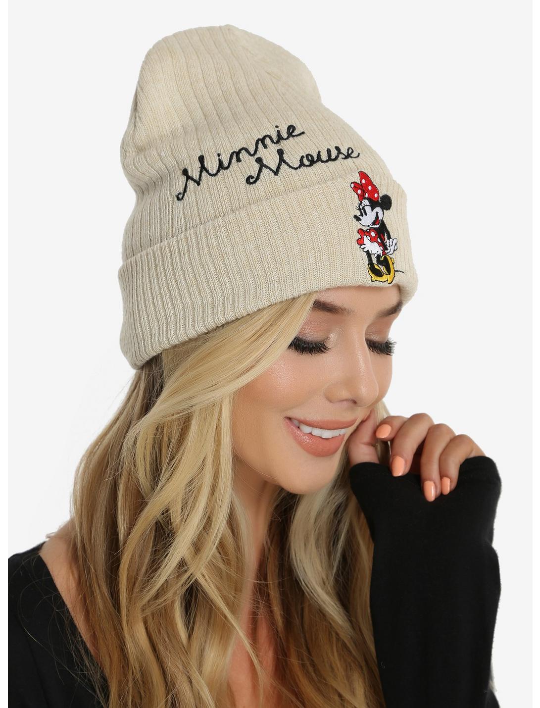 Disney Minnie Mouse Cuff Beanie - BoxLunch Exclusive, , hi-res