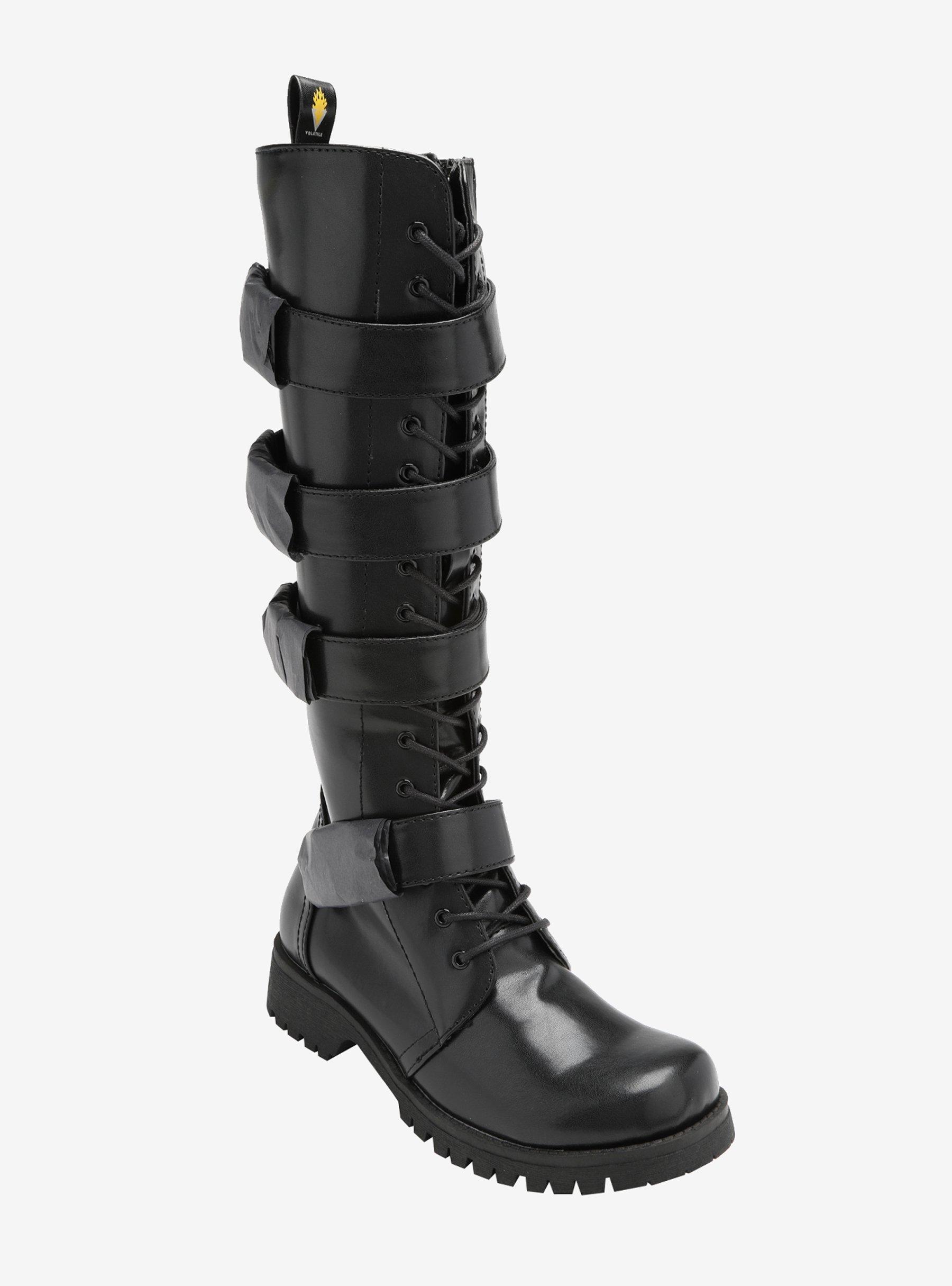 Volatile 4 Buckle Lace-Up Knee Boots, MULTI, hi-res