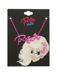 Trixie Mattel Script Bow Nameplate Necklace, , hi-res