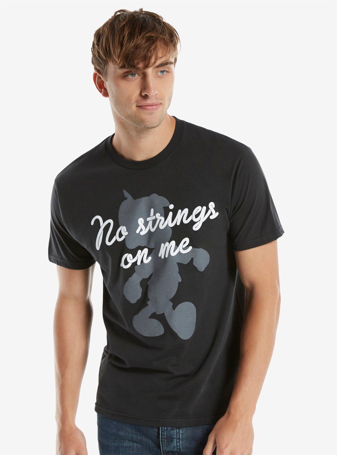Disney Pinocchio No Strings T-Shirt, BLACK, hi-res