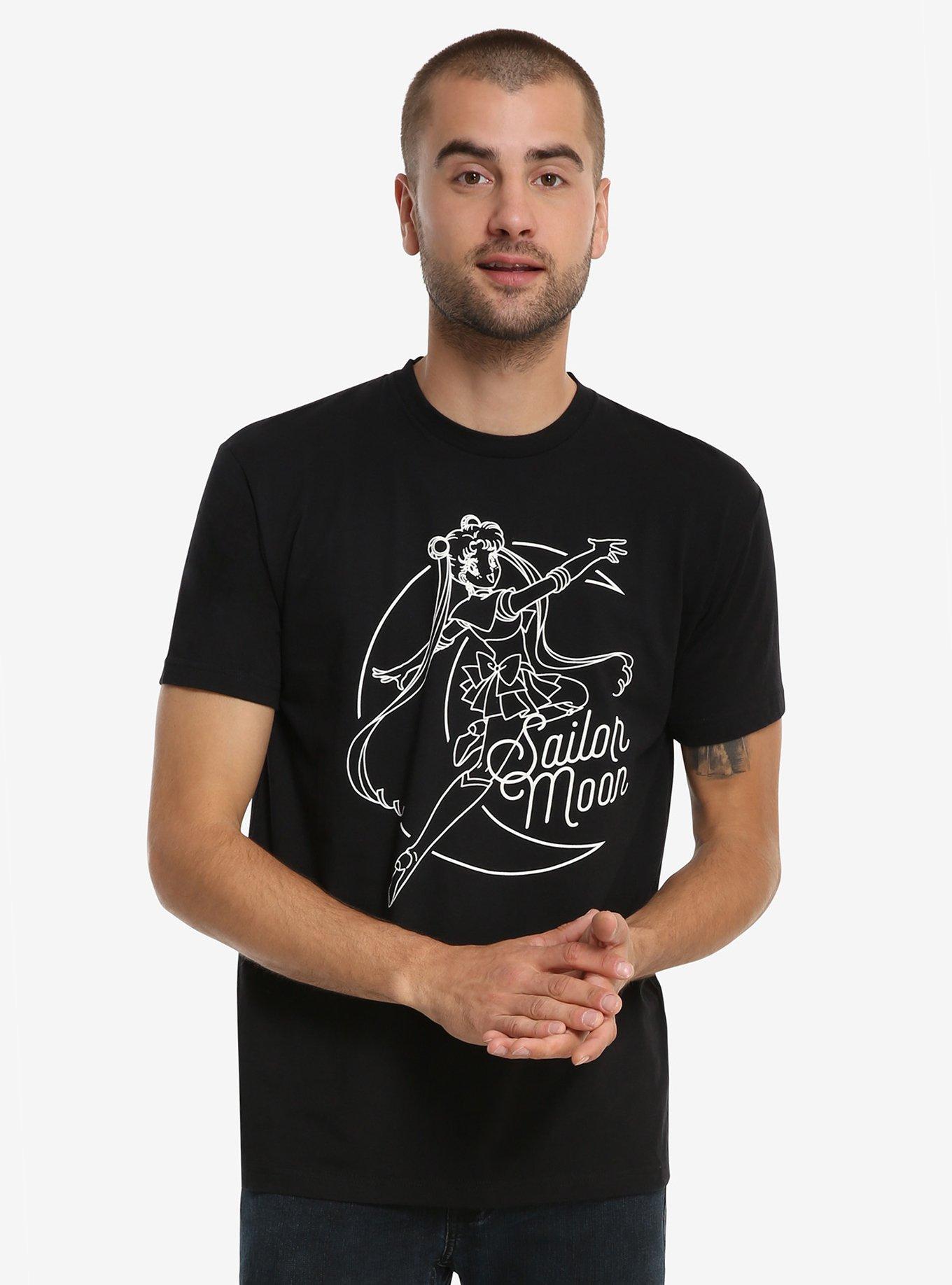 Sailor Moon Stencil T-Shirt, WHITE, hi-res