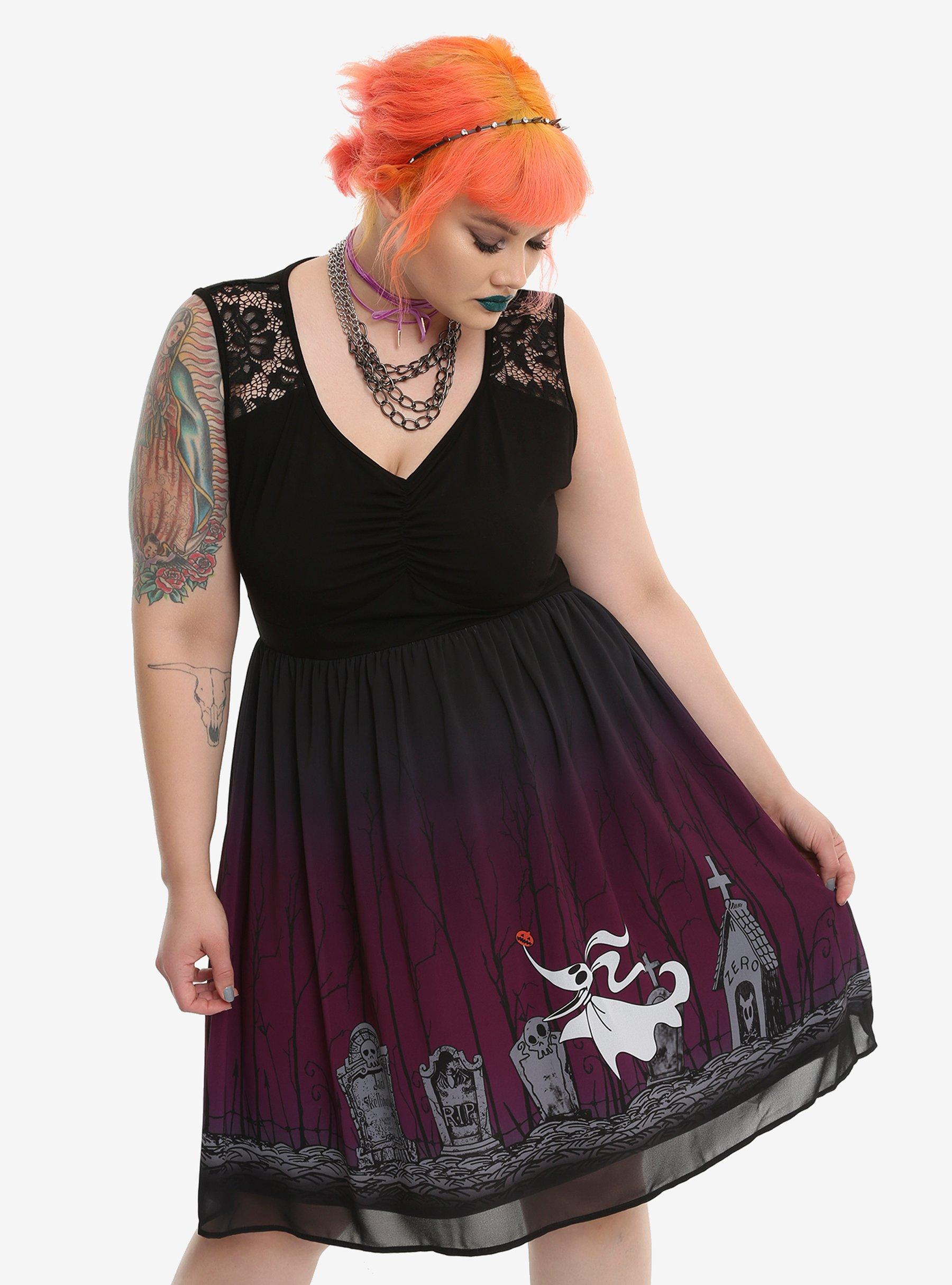 nightmare before christmas dress plus size The Nightmare Before Christmas Sally Patchwork Jagged Dress Plus Size