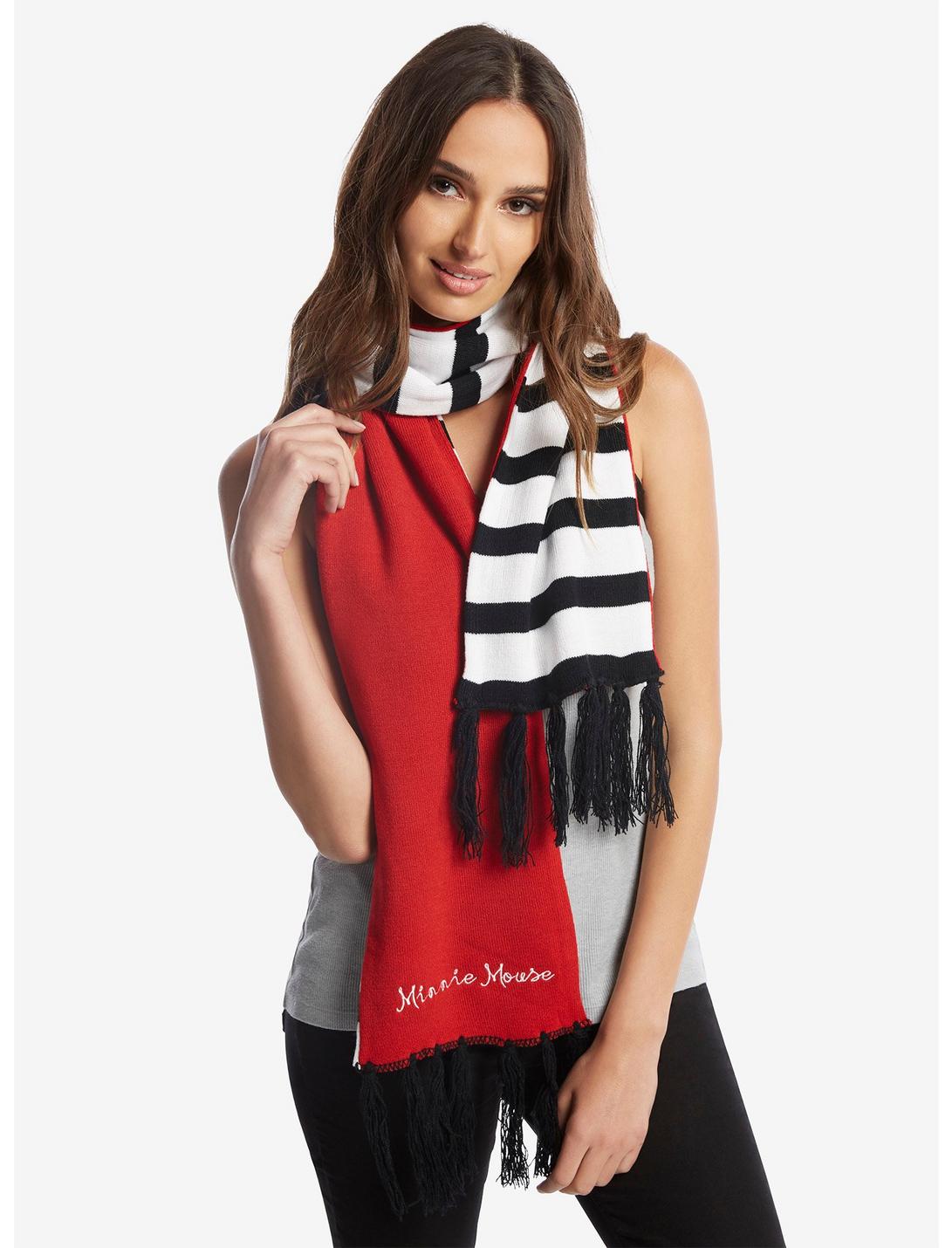Disney Minnie Mouse Tassel Scarf - BoxLunch Exclusive, , hi-res