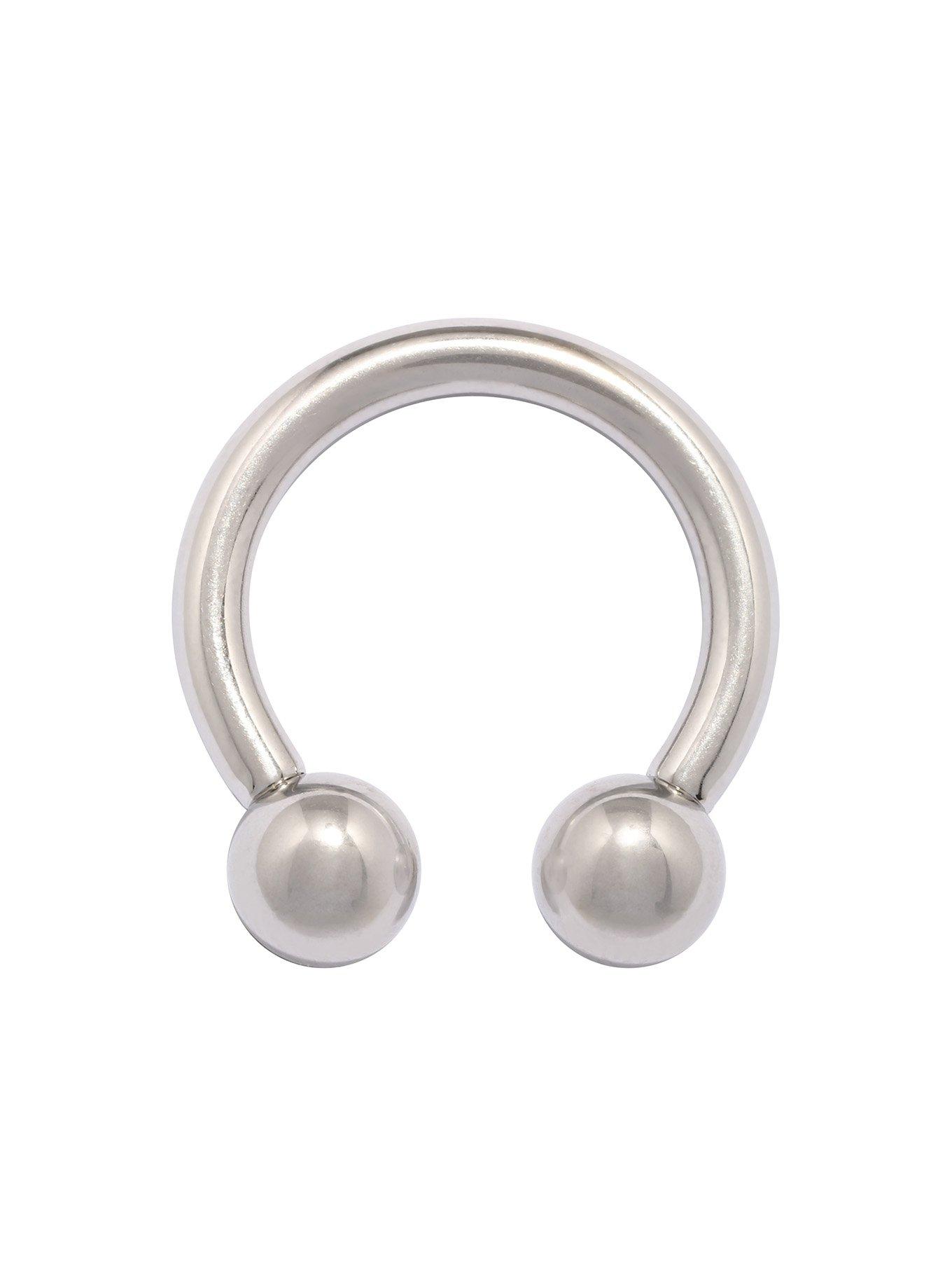 10G 9/16 Surgical Steel Circular Barbell, SILVER, hi-res