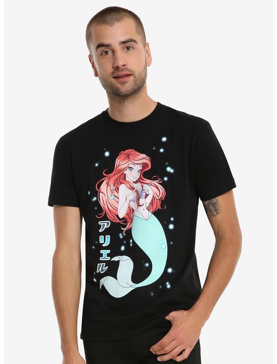 Disney The Little Mermaid Ariel Anime T-Shirt, NATURAL, hi-res