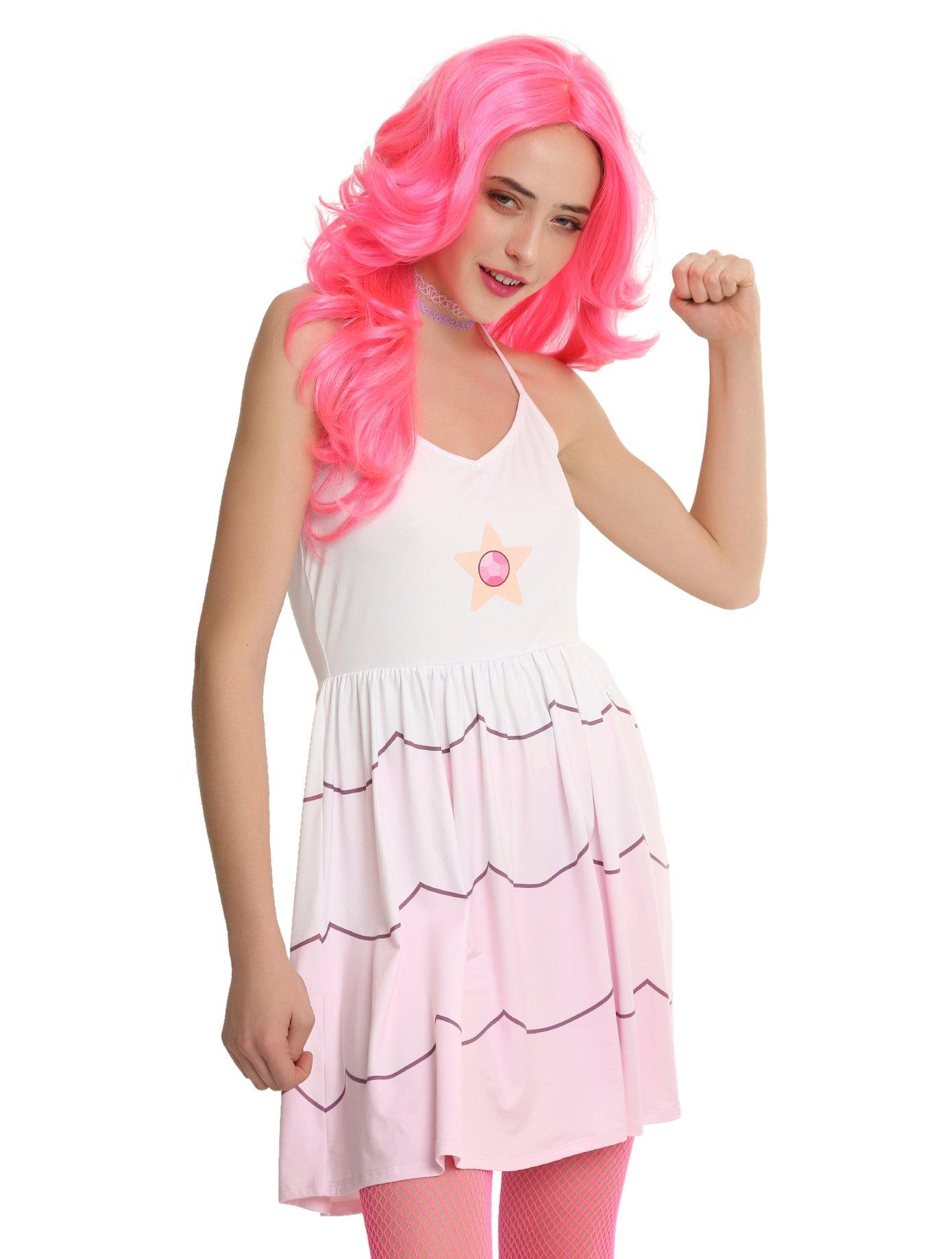 Steven Universe I Am Rose Quartz Dress, MULTI, hi-res