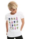 DC Comics Teen Titans Go! Characters Girls T-Shirt, WHITE, hi-res