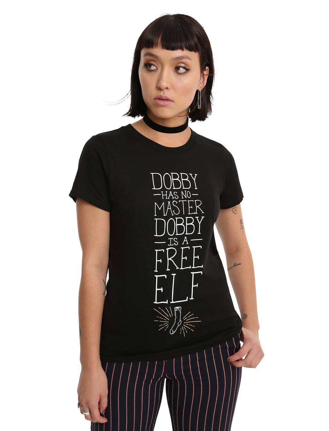 Harry Potter Dobby Quote Girls T-Shirt, BLACK, hi-res