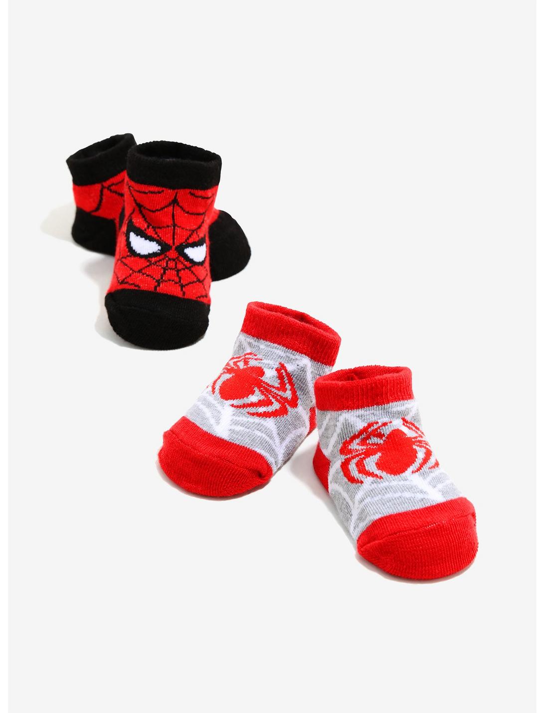 Marvel Spider-Man Infant Socks 2 Pair, RED, hi-res