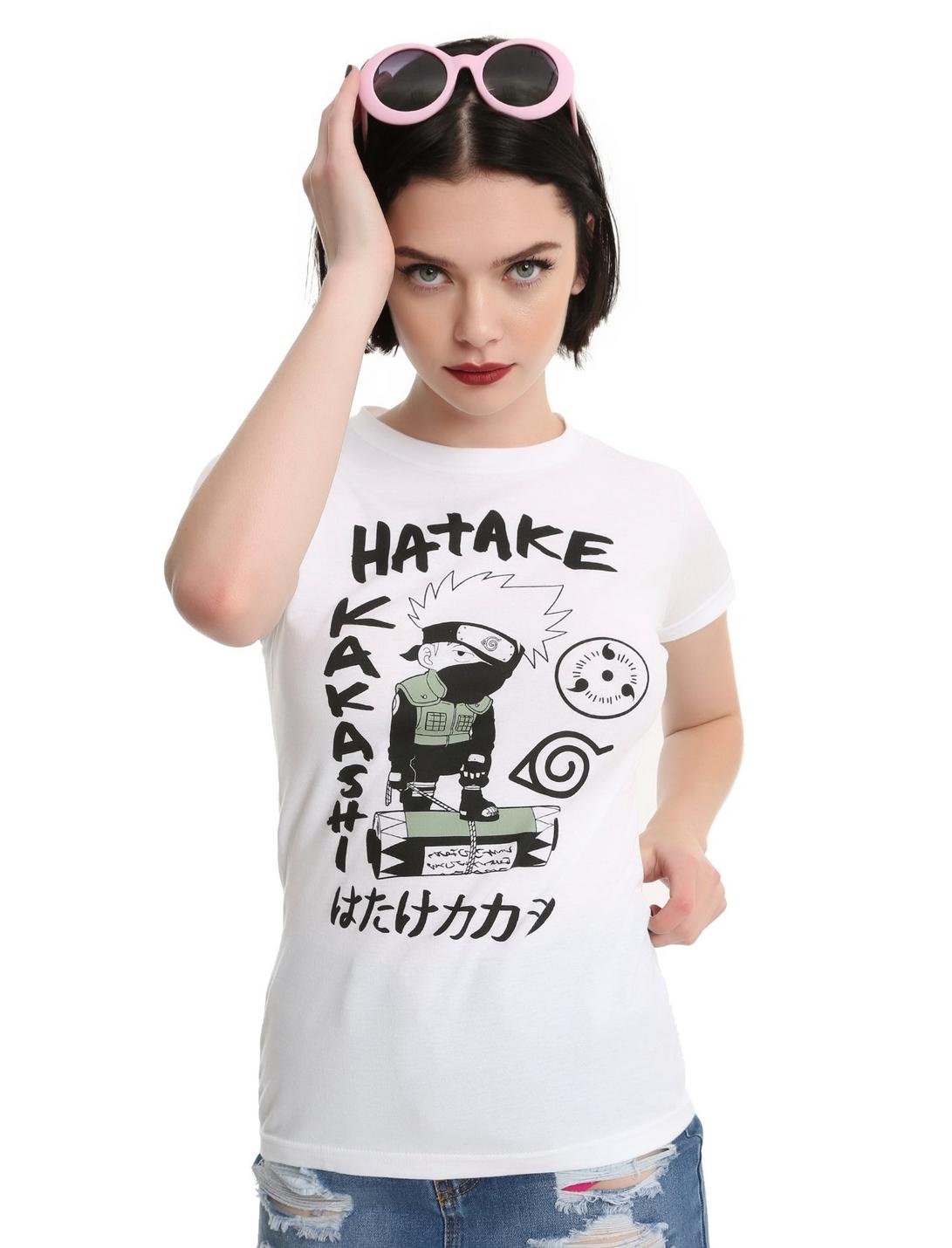 Naruto Shippuden Hatake Kakashi Girls T-Shirt, WHITE, hi-res