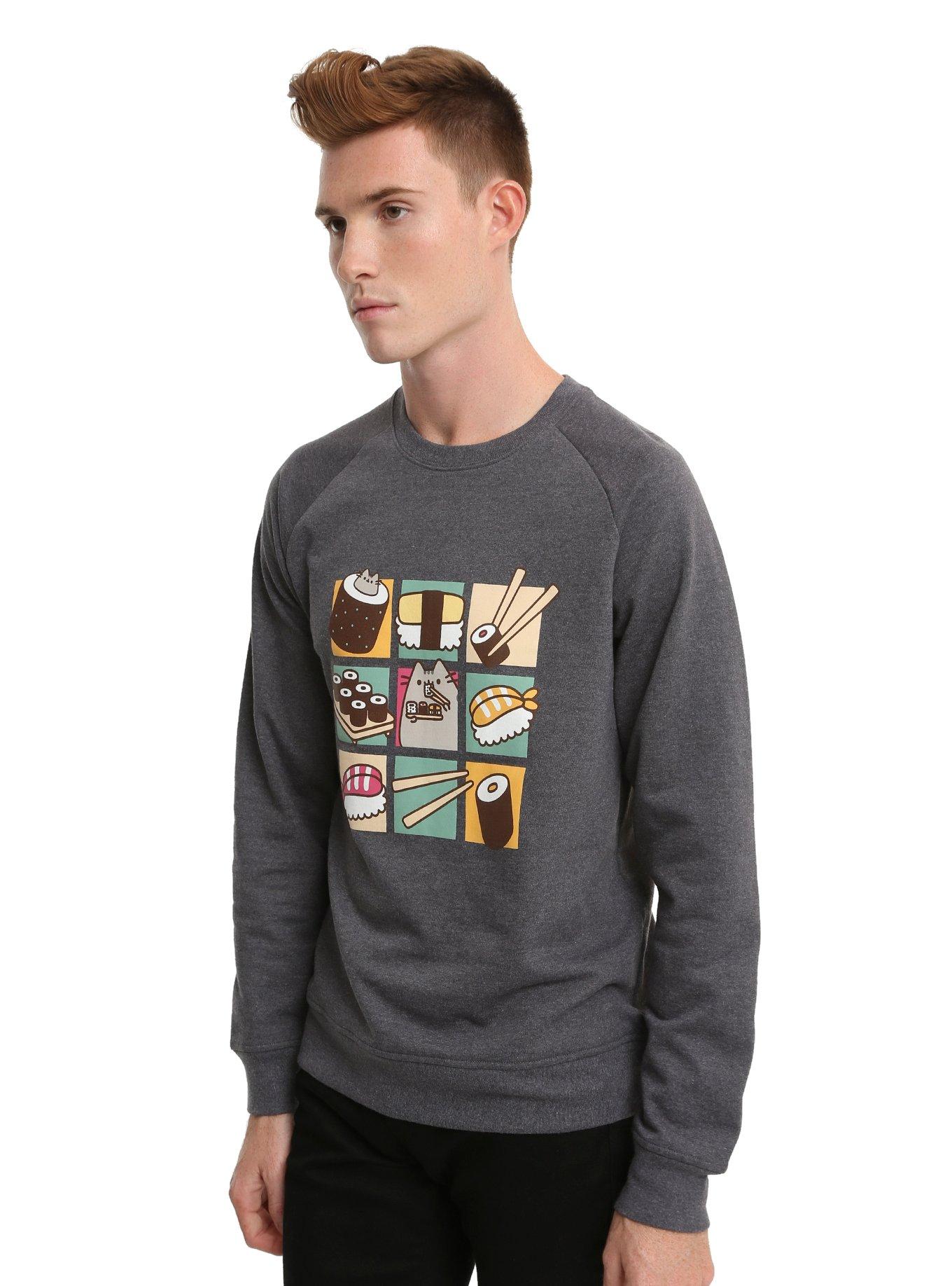 Pusheen Sushi Sweatshirt, GREY, hi-res