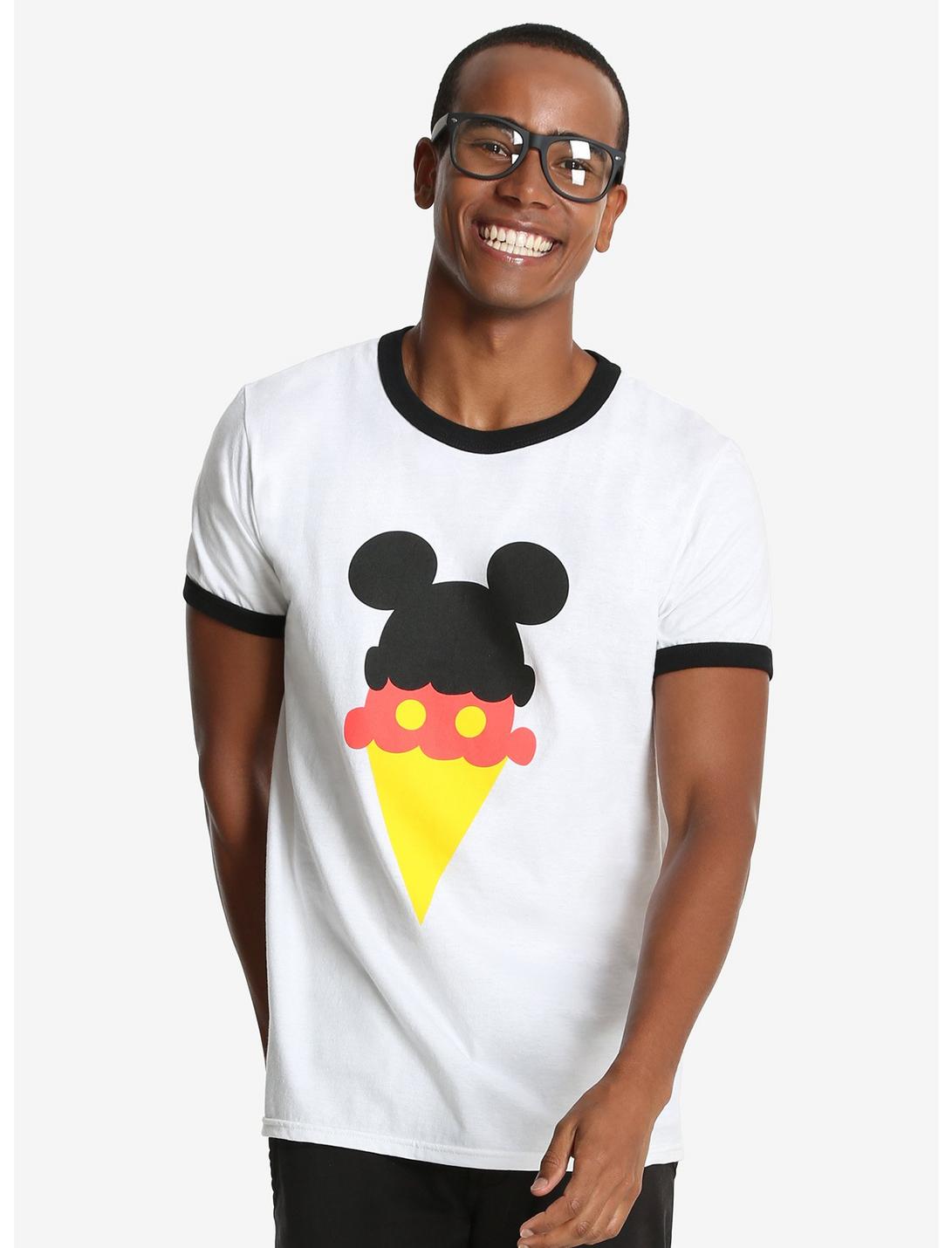 Disney Mickey Mouse Ice Cream Cone T-Shirt, WHITE, hi-res