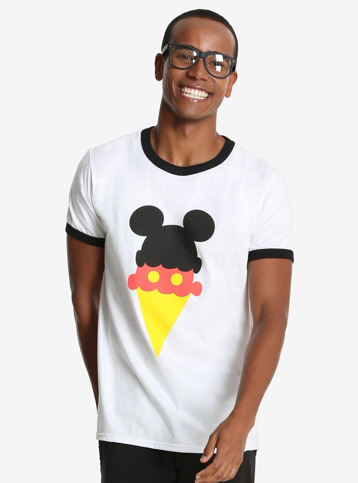 Disney Mickey Mouse Ice Cream Cone T-Shirt, WHITE, hi-res