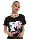 MTV Anime Kana Logo Girls T-Shirt, BLACK, hi-res