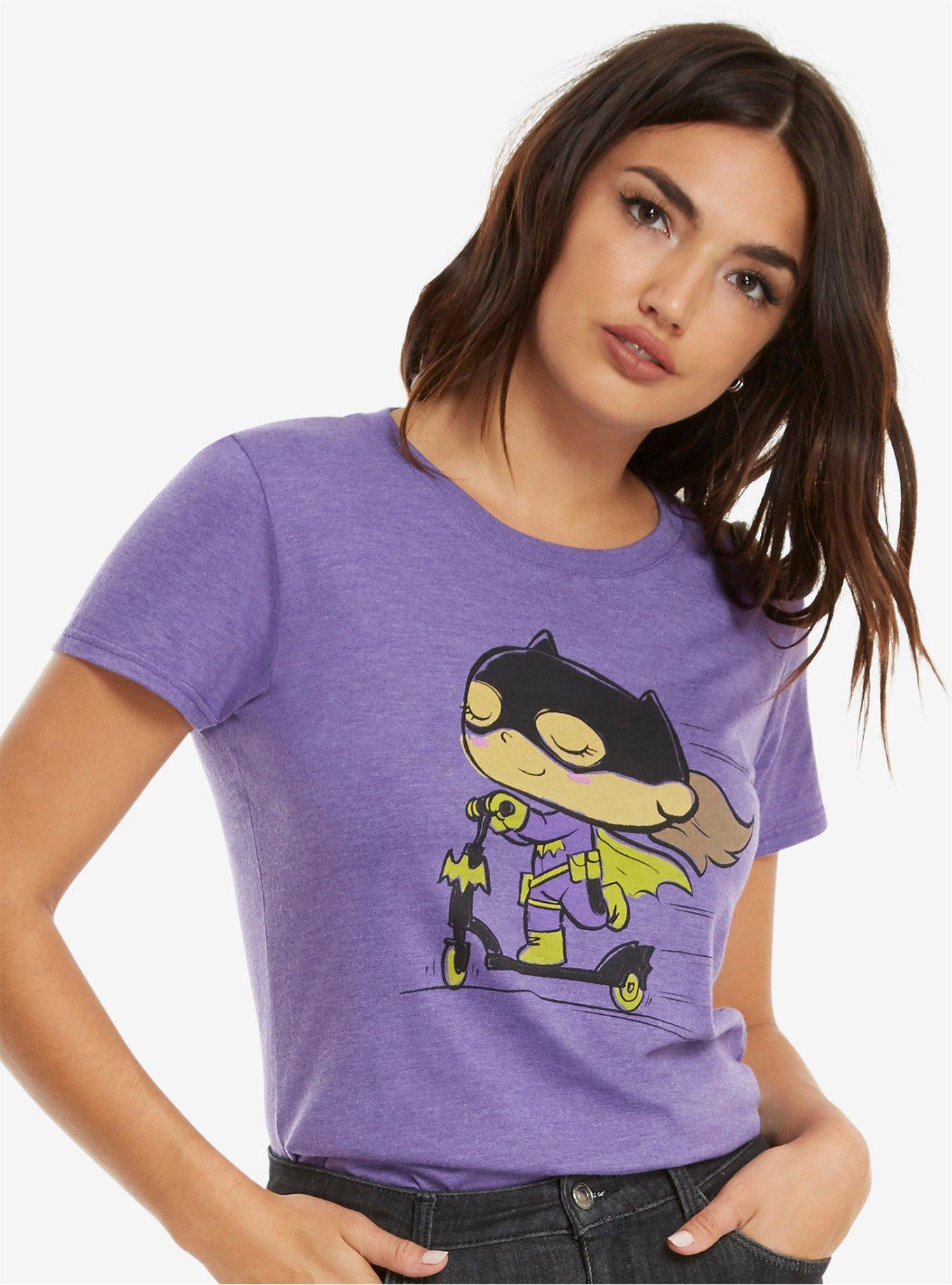 Funko DC Comics Batgirl Scooter Womens Tee, PURPLE, hi-res