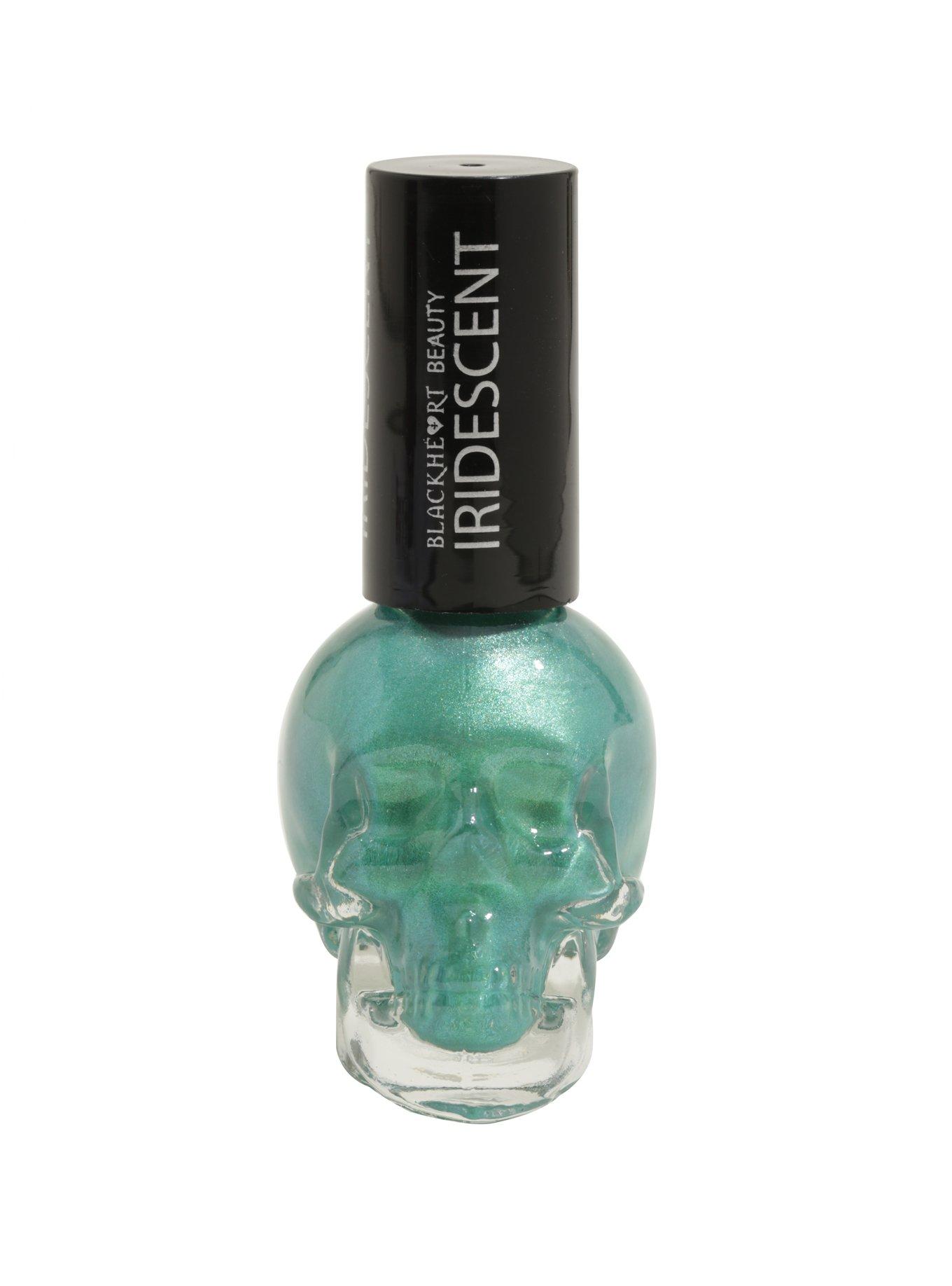 Blackheart Beauty Iridescent Green Frost Nail Polish, , hi-res